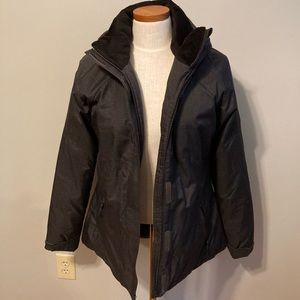 Champion black hooded jacket sz. M*